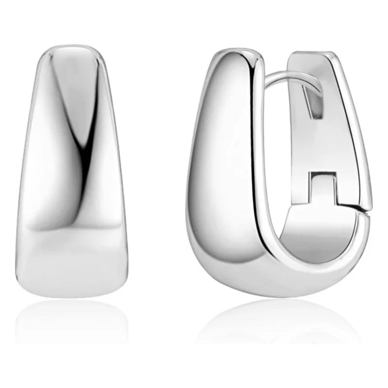 

Small Chunky Silver Earrings for Women 14K Gold Plated Small Hoop Earrings Hypoallergenic Small Thick Huggie Hoops Earring