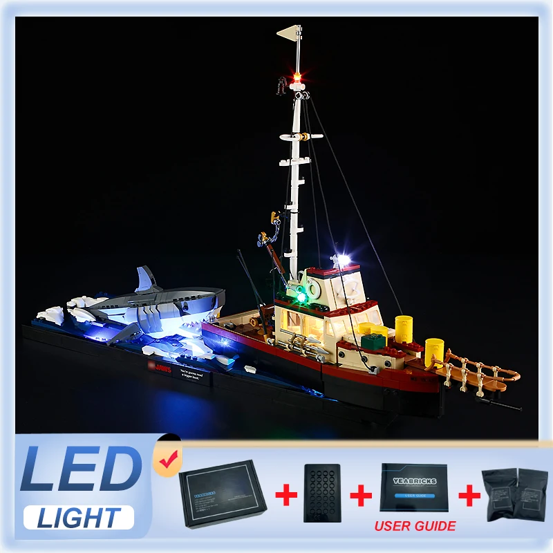 

DIY LED Light Kit For LEGO 21350 JAWS (Only LED Light,Without Blocks Model)