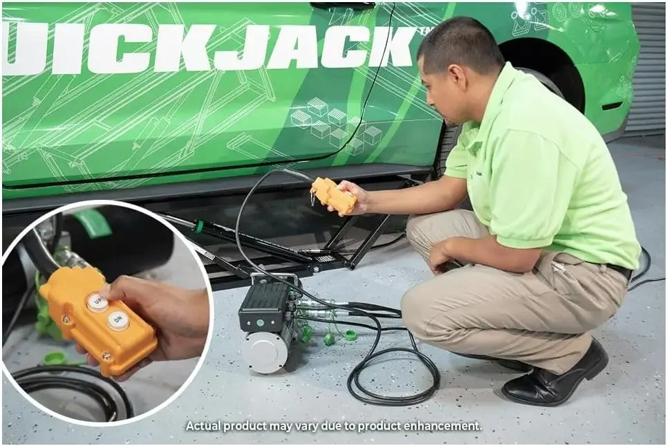 QuickJack 5000TL - แบบพกพา 5,000lb ความจุรถยนต์/ยานพาหนะ/อัตโนมัติสําหรับ Home/Shop/โรงรถ/Mechanic ใช้ W/110V Power Unit