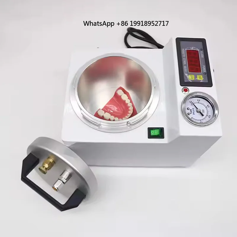 Dental Polymerizer Portable Curing Pressure Pot Dental Lab Polymerizing Digital Display Adsorption silicone rubber repair