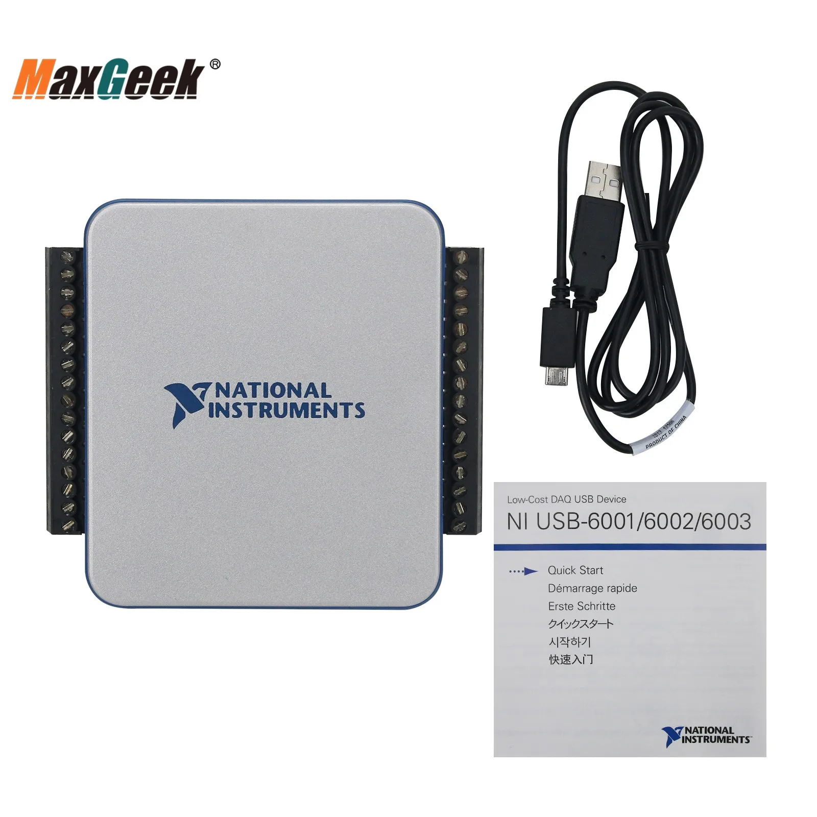 

Maxgeek Original USB-6003 DAQ Data Acquisition 782608-01 DAQ USB Device for NI National Instruments