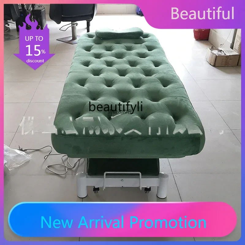 

Electric beauty bed massage push back bone relaxation comfortable bed with face hole lying on multi-gear adjustment