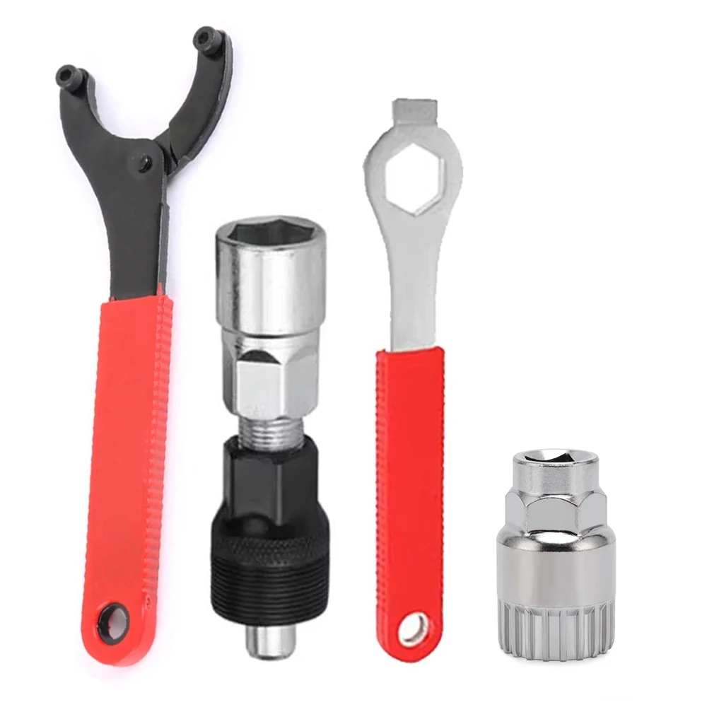 AliExpress cycle zone Professional Bicycle Repair Tools Set with Crank Puller Wrench Lockring Tool MTB Bike Bottom Bracket & Cassette Removal Tool Kit