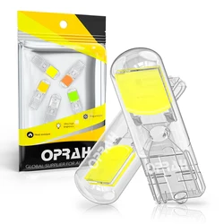 2X T10 W5W 194 T15 W16W White COB Bulbs 6000K Blue 12V Dome Lamp Sapphire Drive-free Interior Reading Lights Auto Brake Lamp