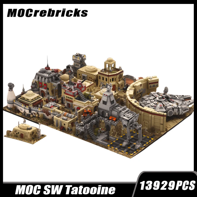 Science Fiction Movie Mos Cantina and Tatooine-s At War Building Block DIY Collection Experts Model Brick Toy for Gifts 13929PCS