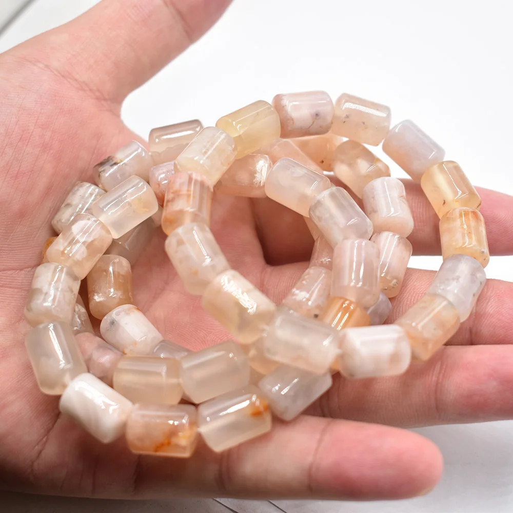 Wholesale 4pcs/lot Natural Stone Cherry blossom agate Beads Bracelet Gemstone Jewelry Bangle for Women for Men for Gift