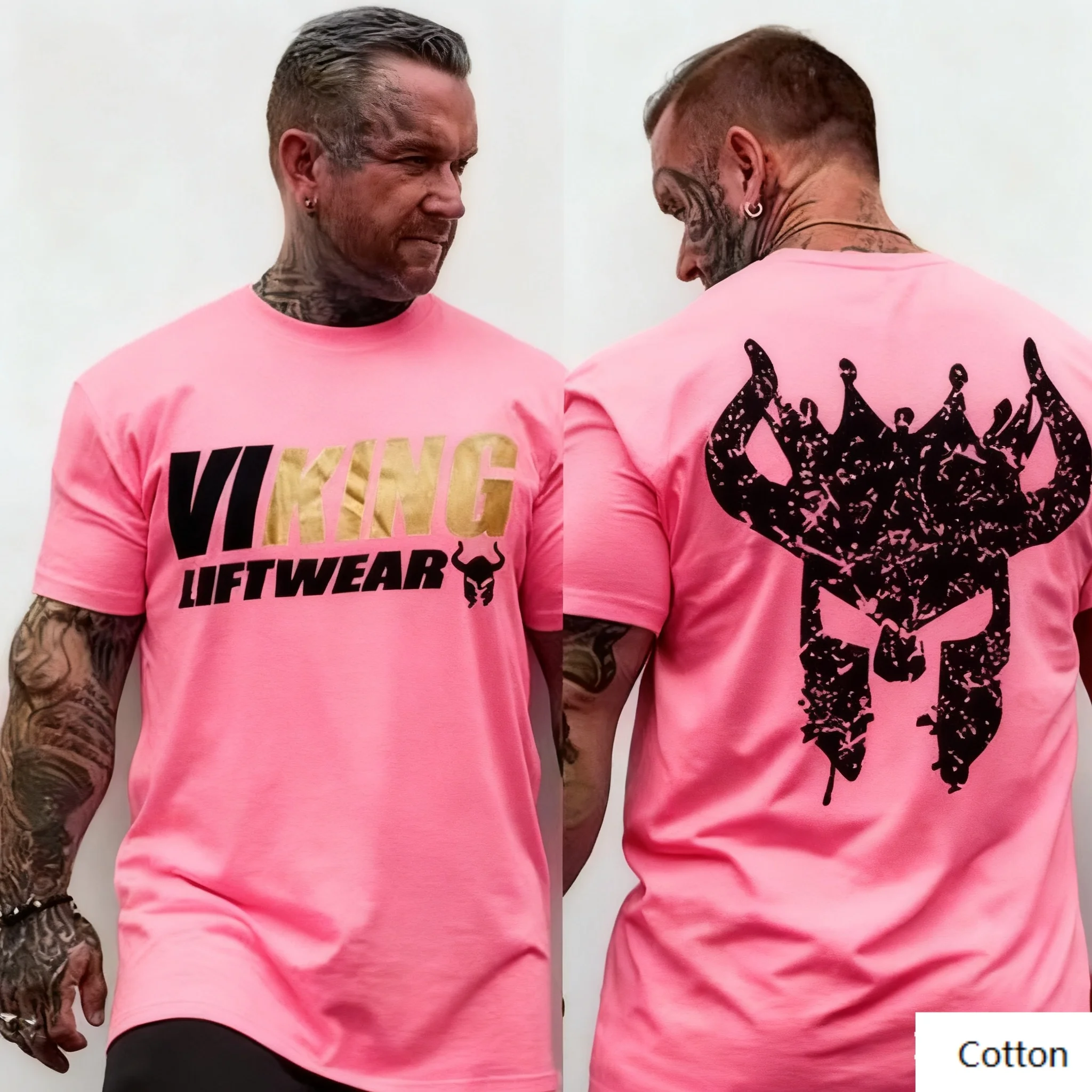 اللياقة البدنية - تي شيرت برقبة دائرية - قميص يعرض فايكنغ مميز - تصميم ملابس الشارع الكلاسيكية طباعة وصول جديد تي شيرت S-4XL #6