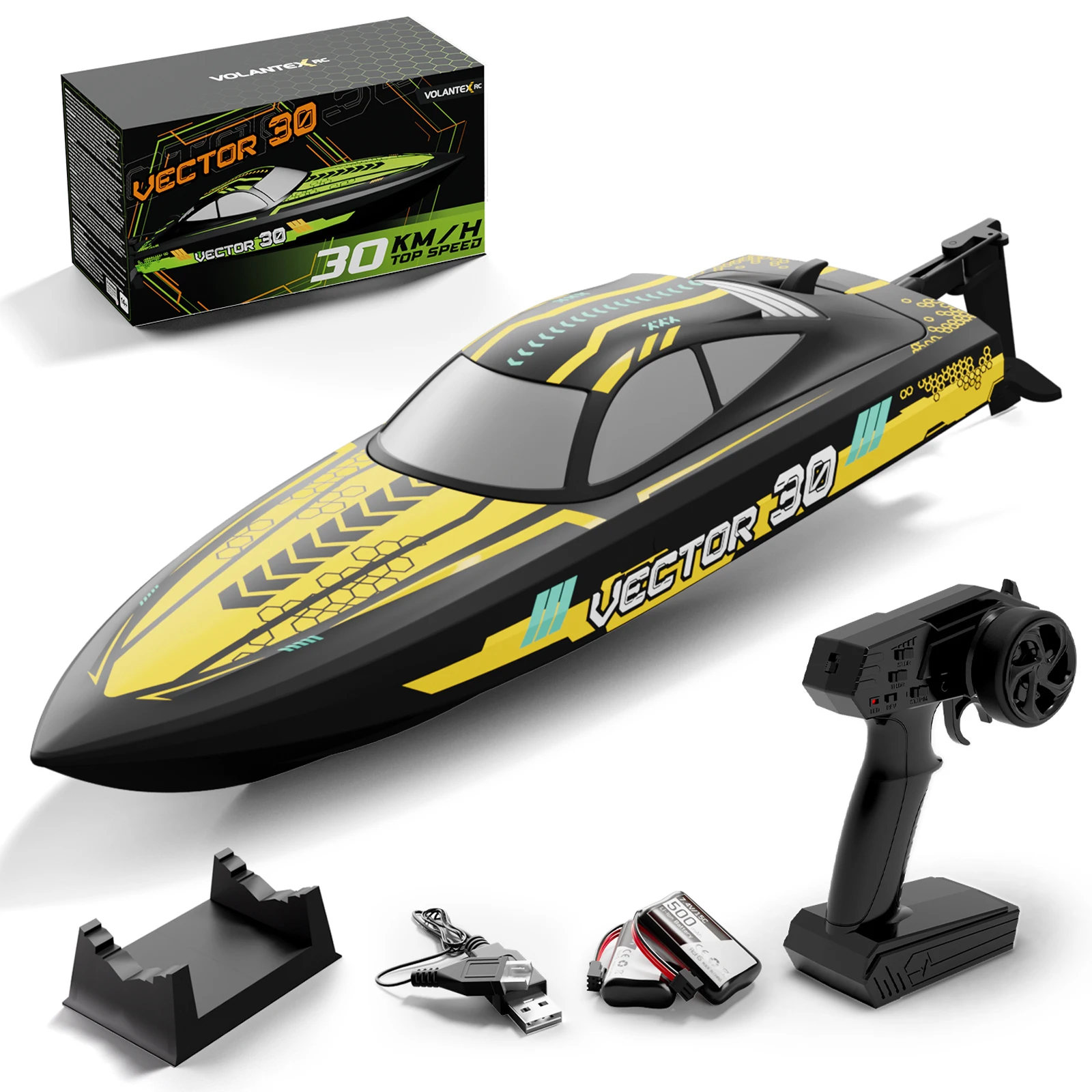 

2.4GHz RC Fast Electric Speed Boat 79508 Model Racing Watercraft RTR Toy