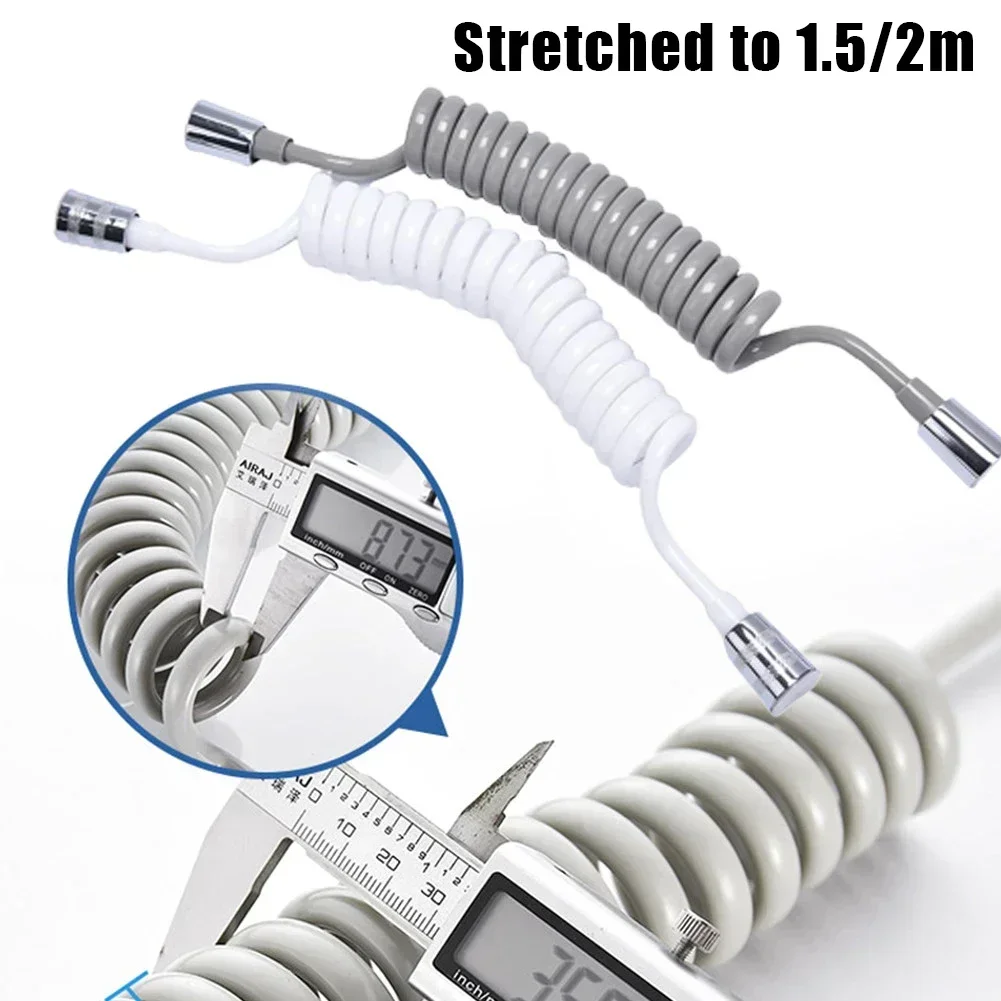 Bathroom Pipe Shower Hose Home Metal Spring Telephone Line Style 1.5M/2M 1pc Accessory Bidet Flexible Practical