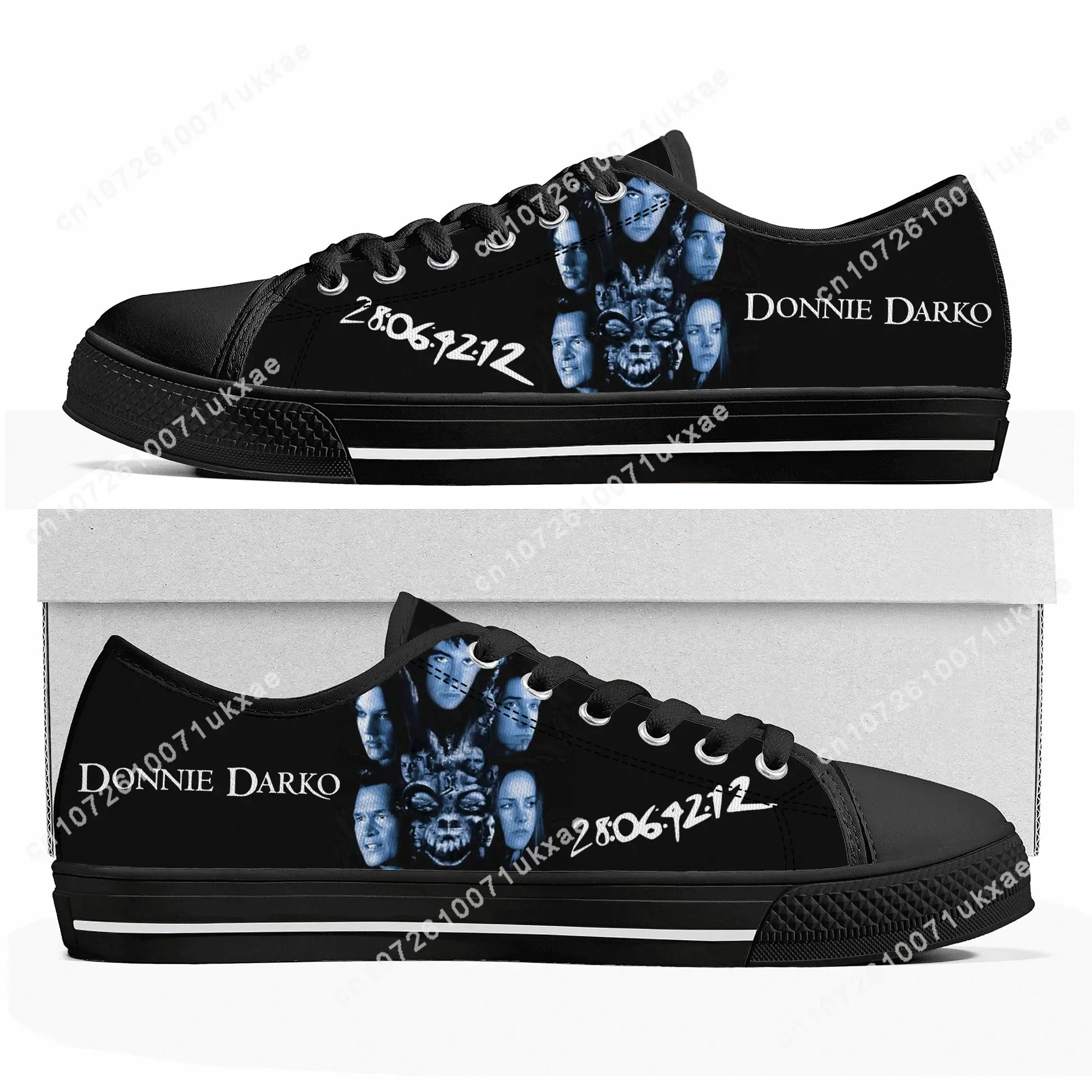 Donnie Darko Low Top Sneakers Mens Womens Teenager Canvas High Quality Sneaker Casual Custom Made Shoes Customize DIY Shoe