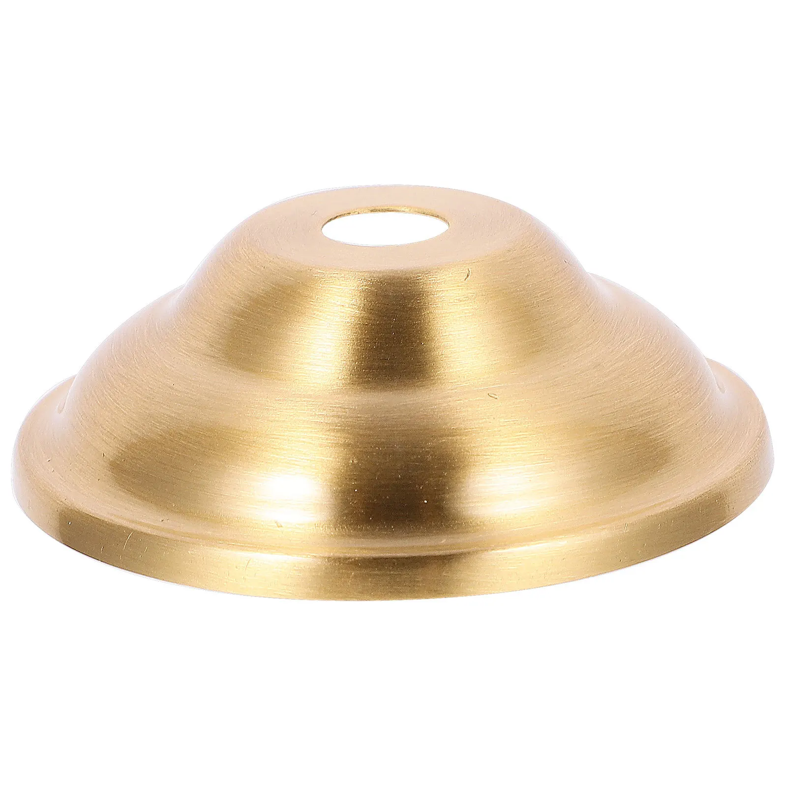 

Metal Cover Pendant Lamp Ceiling Lights Fixtures Brass Finial Cap Covers Golden Lamps Sturdy Retro Socket Cup Lampshade Base