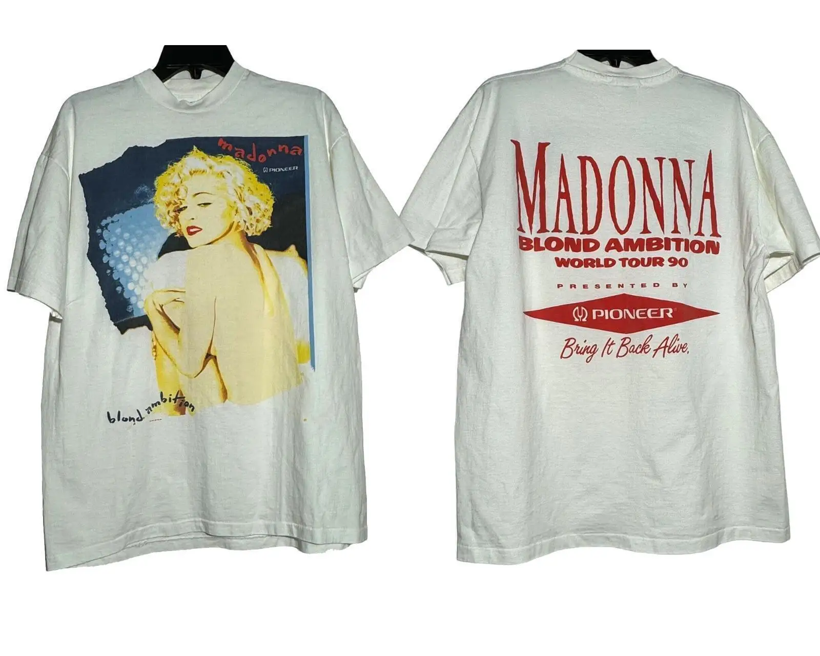 Madonna Blond Ambition World Tour T Shirt Full Size S-5XL