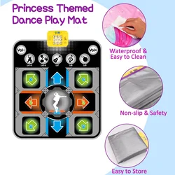 Dance Mat Electronic Dance Pad  Outdoor Music Stepping Dance Mat Anti-slip 5 Game Modes 9 Difficulty Outdoor Dance Blanket