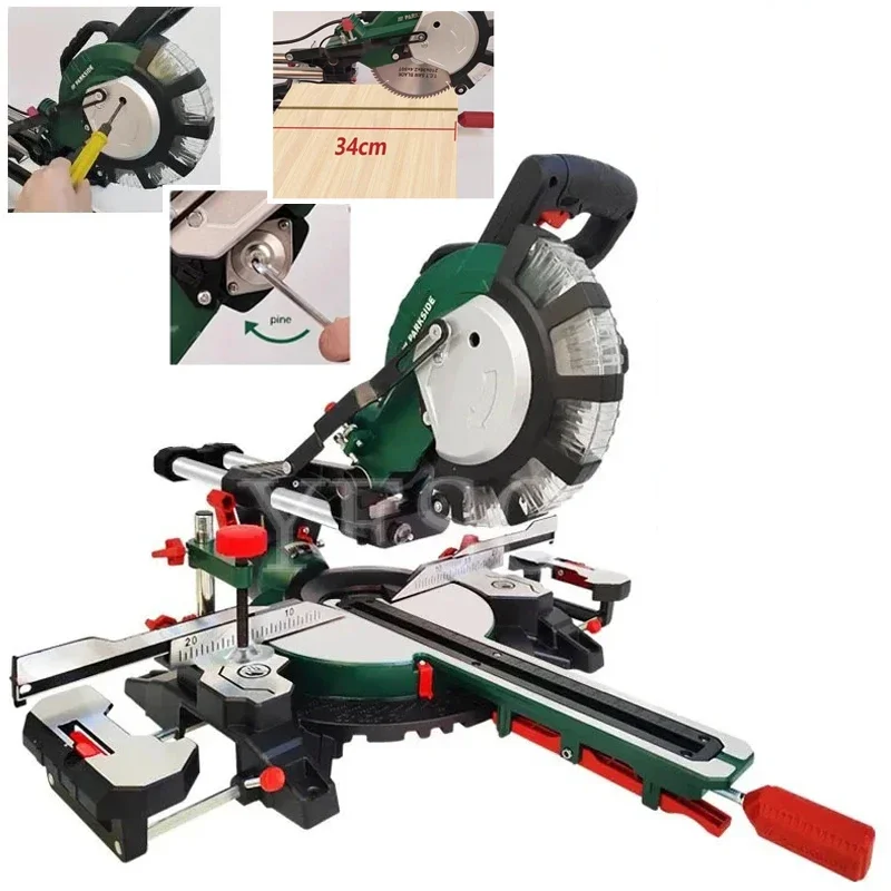 

Multifunctional Circular Saw/45 Degree Cutting Miter Sawing Aluminum Machine.8Inch Woodworking Tool And Rubber Plastic Aluminium