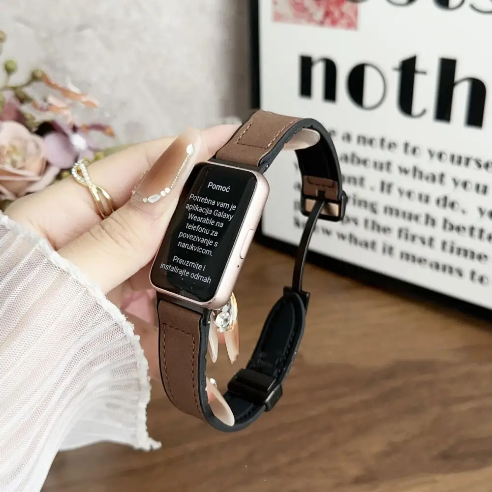 Für Samsung Galaxy Fit 3 Armband Vintage Uhrenarmband Correa Für Galaxy Fit 3 Magnetisches Armband SM-R390 Austauschbares Band – Detail 7