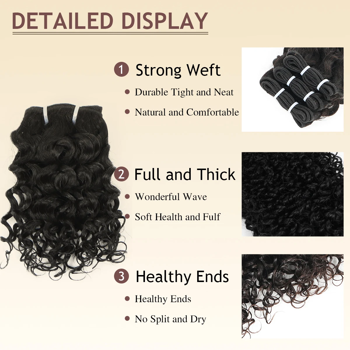 شرارة غريب مجعد الشعر البشري حزم البرازيلي عذراء الشعر البشري 3 حزم الطبيعي الأسود 100% مجعد موجة شعر مستعار بشري