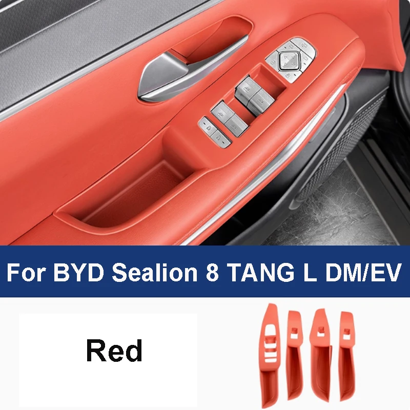 ل BYD سيليون 8 تانغ L DM/EV 2025-2026 باب رفع نافذة لوحة بطانة حماية من السيليكون صندوق تخزين المضادة للخدش حماية الملحقات #6