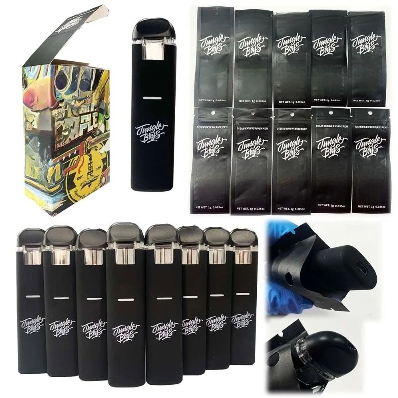 

50pcs Jungle Boys Vaporizers Ecigs 1.0ml Thick Oil Vape Pen Pods 380mah Rechargeable Battery Vaporizer with Packing Cartridge