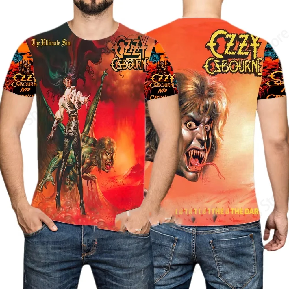 Rock Band OZZY OSBOURNE 3d Print Tshirt Men Women Fashion T-shirt Hip Hop Tops Tees Kids T shirt Heavy Metal Top SUMMER