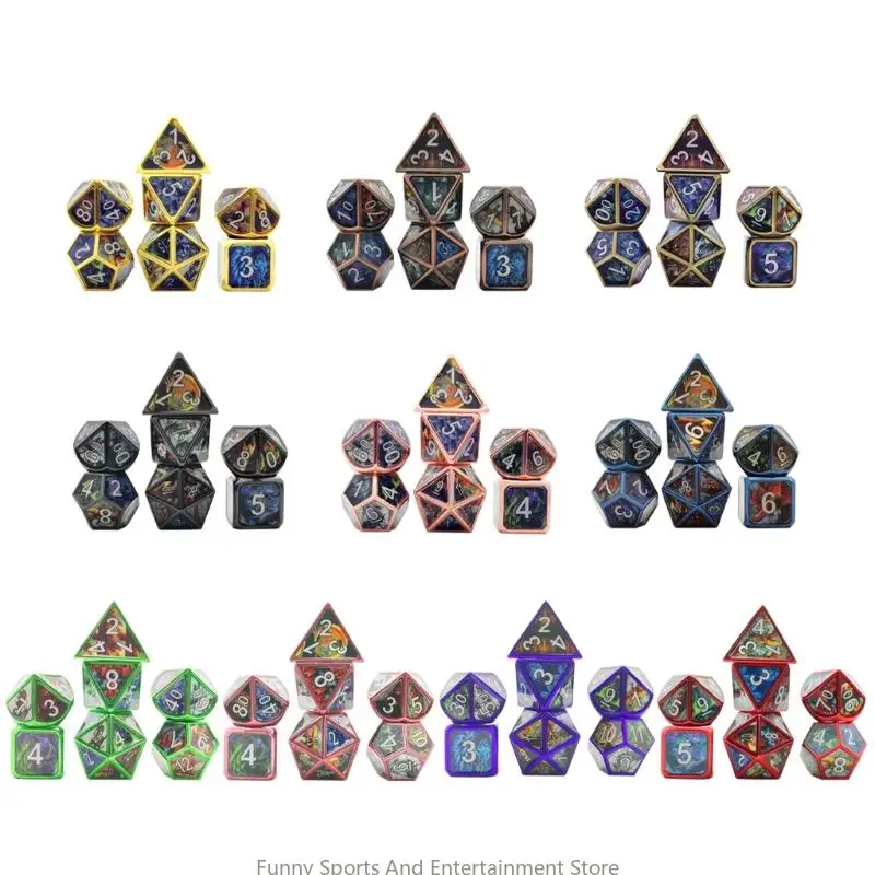 

C4de 7x различные формы Multi Faces Dices для аксессуаров для клуба/вечеринки/семейства DIY