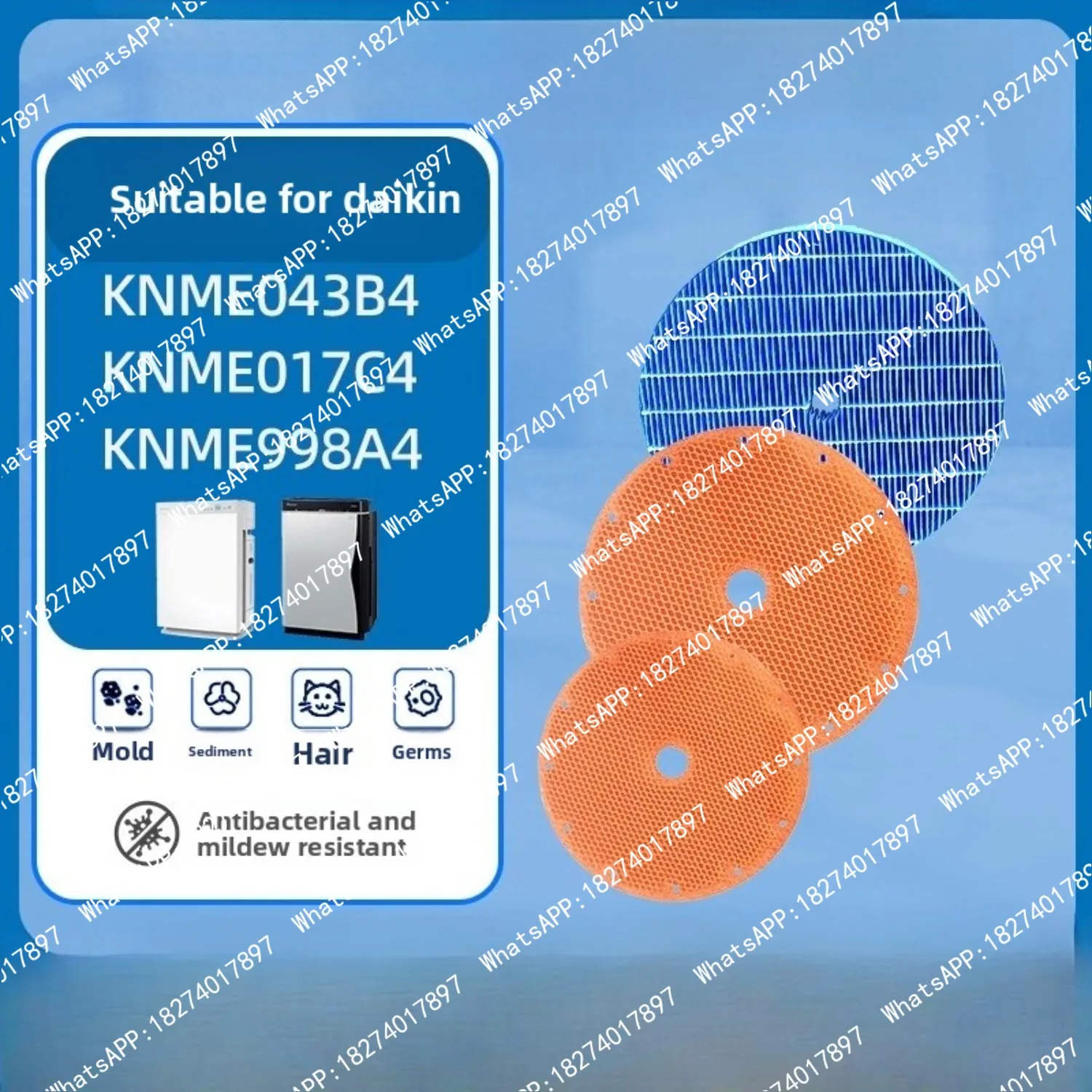 

Replacement Water Filter Cartridge Compat1ble wlth Air Purifier KNME017C4 043B4 998A4 Humidifier Cleaner Indoor Health