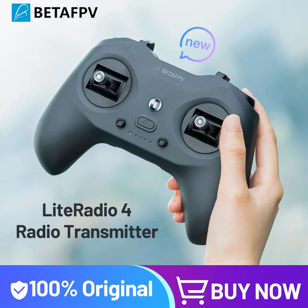 

BETAFPV LiteRadio 4 Radio Transmitter 10Channel Built-in 1S 2000mAh LiPo ExpressLRS 2.4G for RC FPV Drone Quadcopter Freestyle
