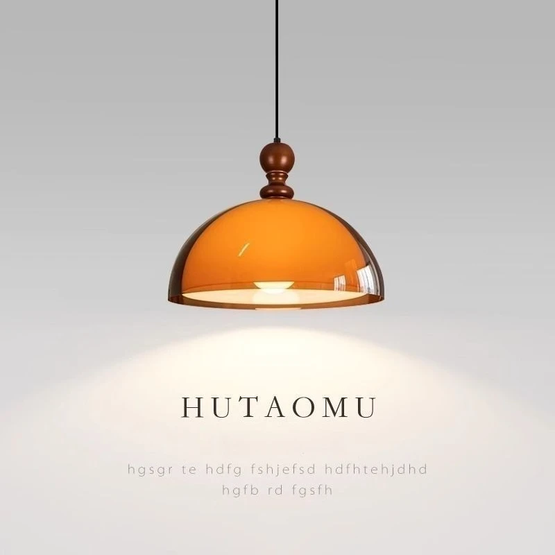 Dopamine Style Restaurant Ceiling Pendant Hanging Lamp Chandelier for Dining Room Kitchen Bedroom Bedside French Indoor Lighting