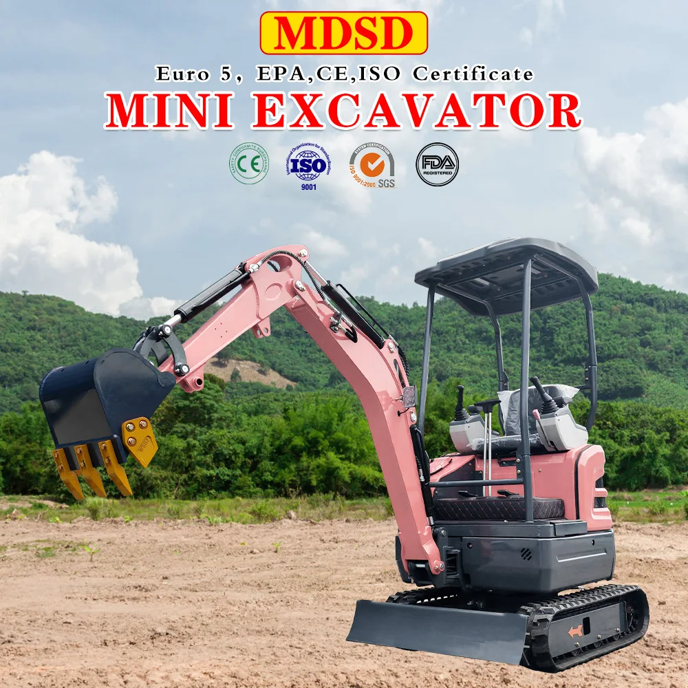 

New Arrival Mini Excavator Multifunctional 1.5 Ton Micro Digger CE Certified High Quality Mini Excavator Door to Door Delivery