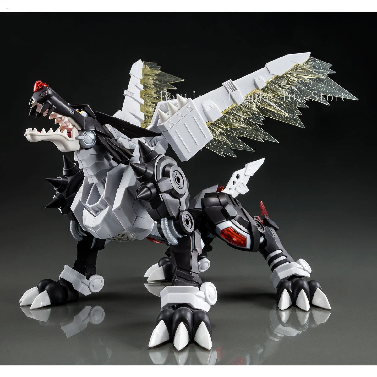 In Stock Original Bandai Figure-rise Standard Amplified Digimon Adventure Metal Garurumon Black Ver. Assembly Action Figure Toy