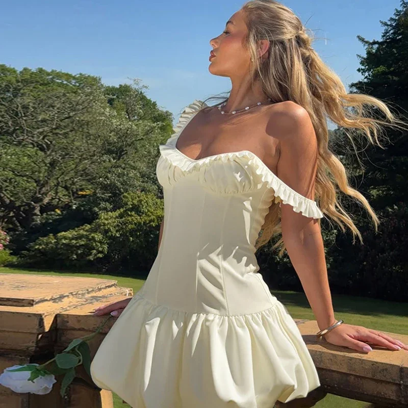 Elegante estilingue plissado mini vestido para mulheres moda quente menina sem mangas tanques bud vestido de cintura alta magro sexy vestido de mergulho