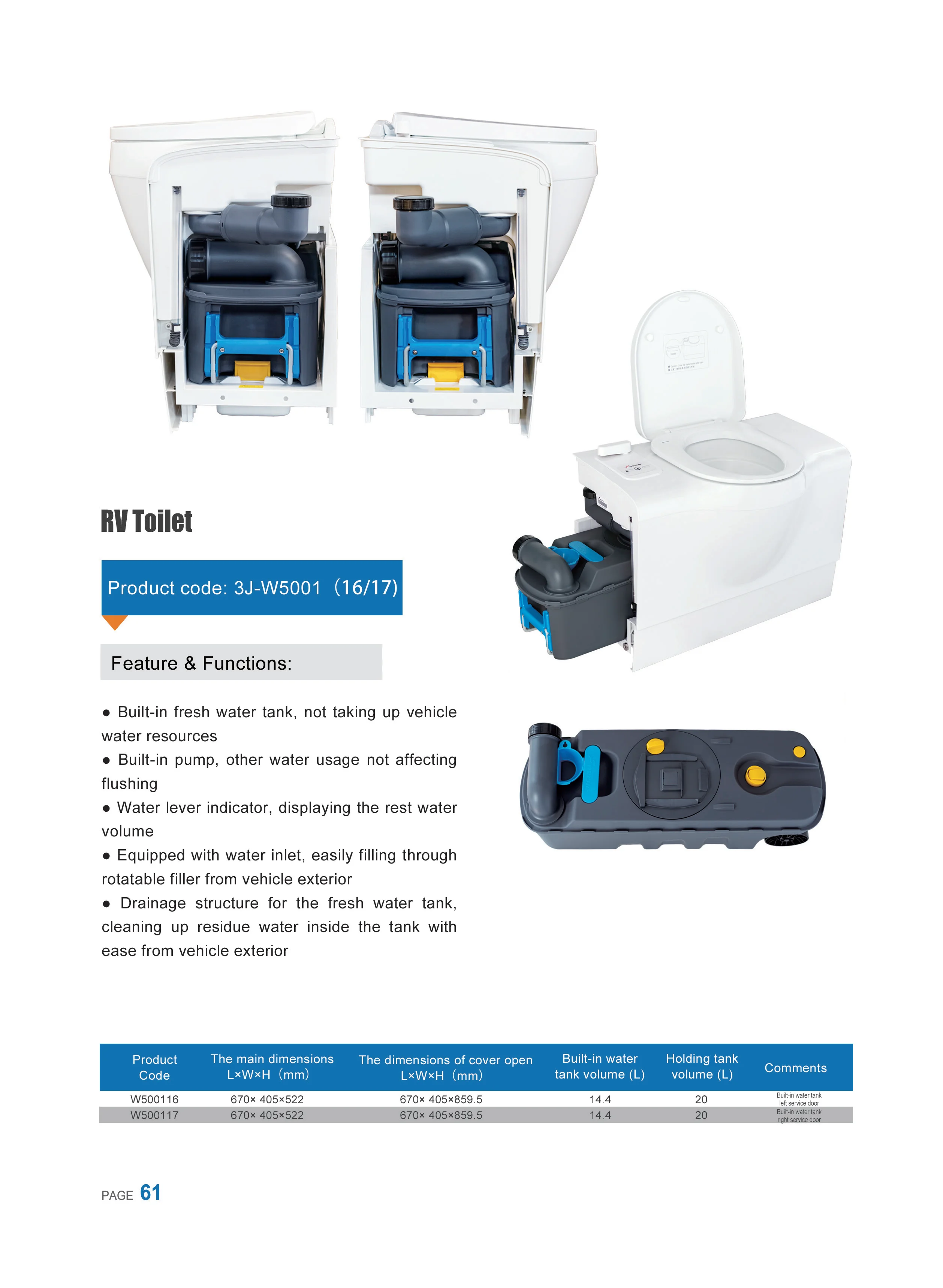 3J-W5001 Toilet Bench Toilet With/without Flush Water Tank