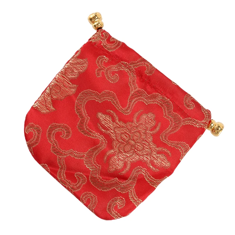 ABXH 24 шт. шелковая парчовая сумка для ювелирных изделий, кошелек для монет на шнурке, подарочный пакет, набор