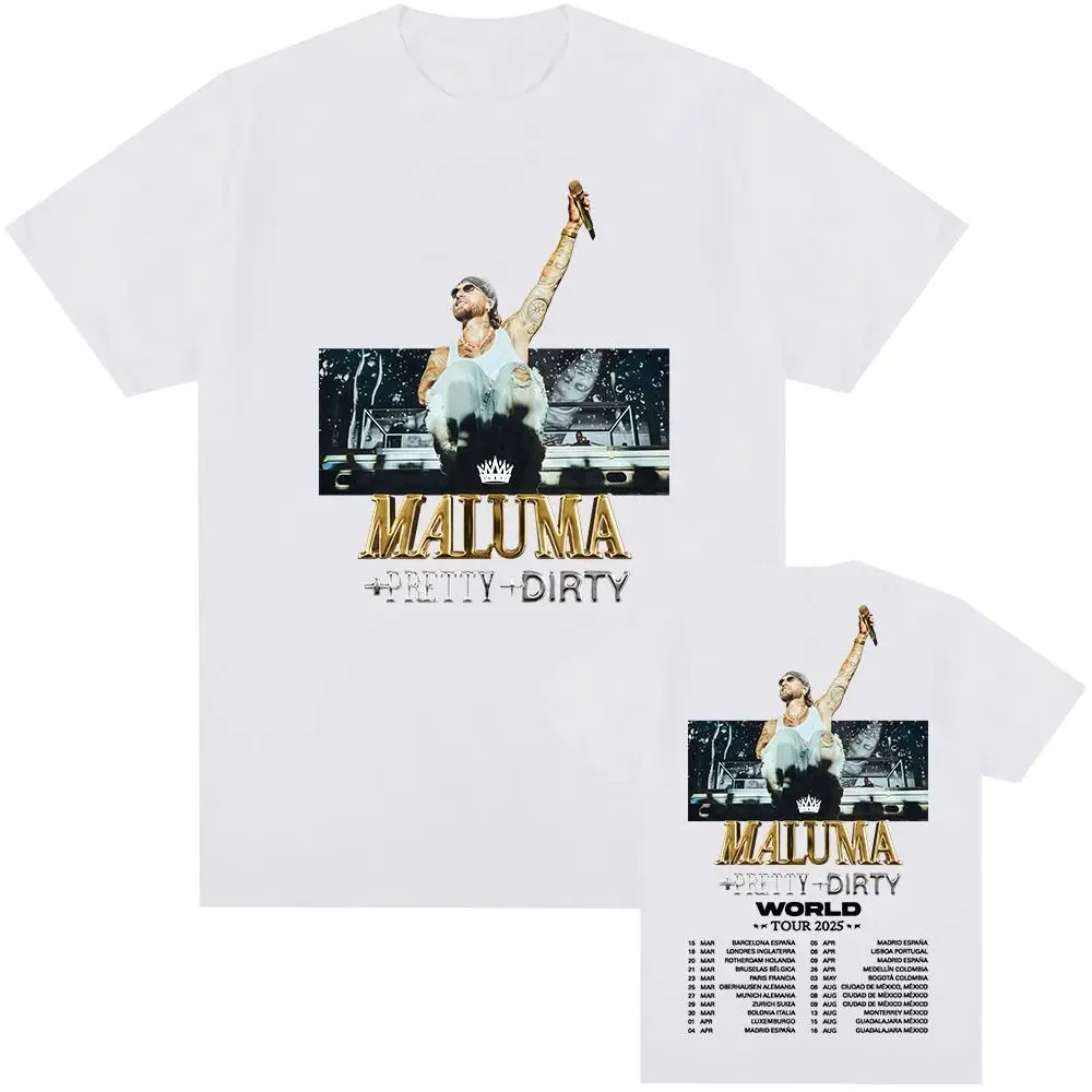 Heavyweight Singer's Music Album Cover T-shirt for Men and Women, Casual Cotton, Fashionable Hip-hop, Rap, Street Style