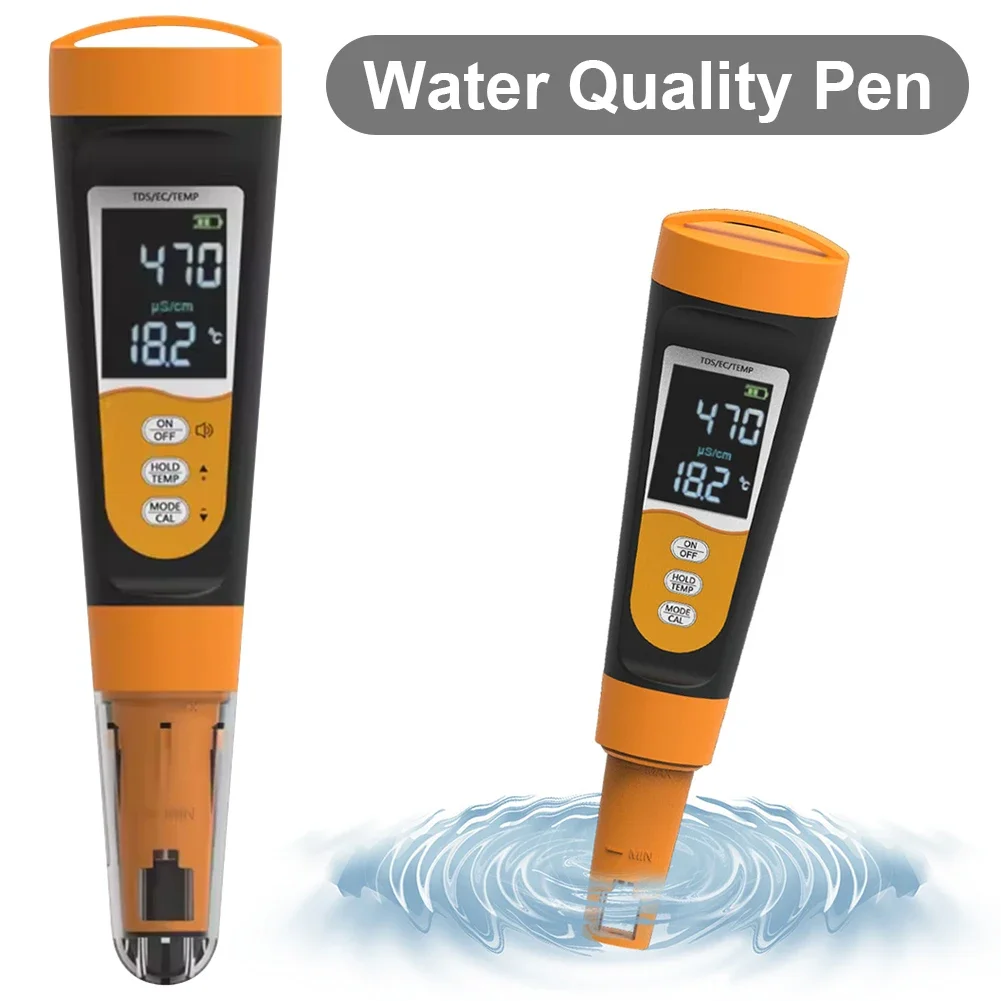 3-In-1 TDS Meter Digital Water Tester TDS Temperature and EC Meter Tap Water Testing Instrument for Drinking Water Aquariums Etc