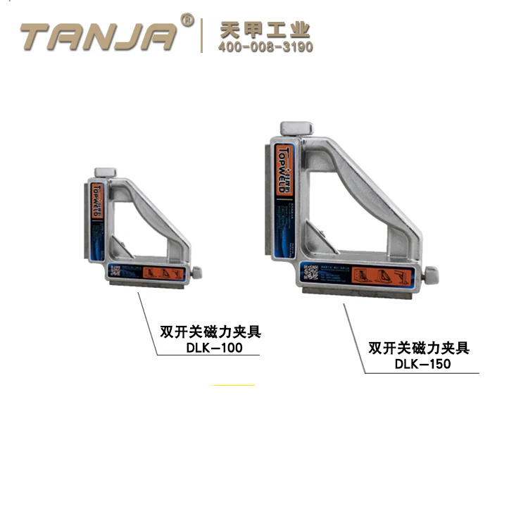 Imagem -02 - Tanja-dual Switch Soldagem Magnética Fixer e Clamp Ângulo Ímã Quadrado Magnetic Welding Ímãs Dlk150