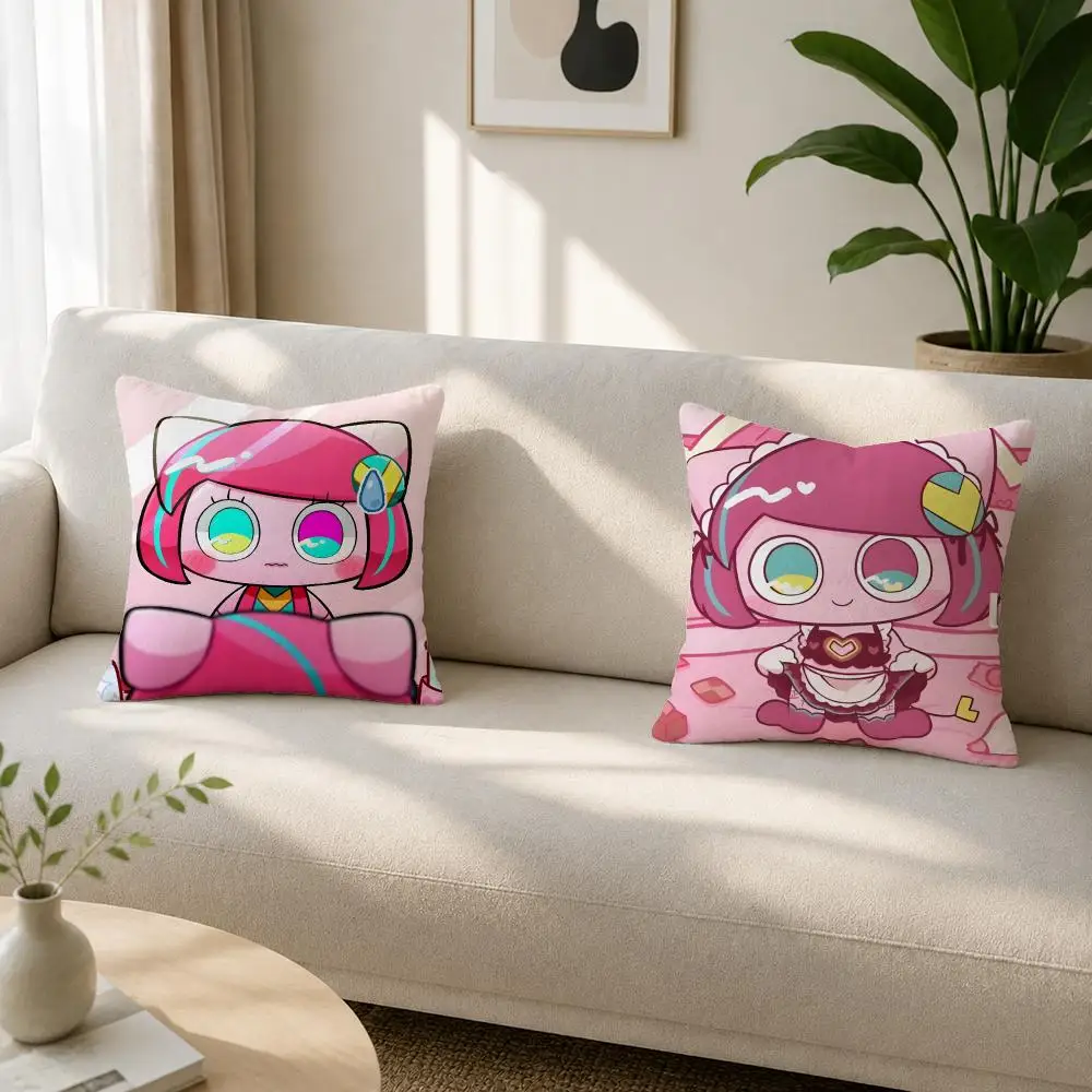 Vocaloid Producer Pepoyo Cushion Cover Soft Plush Cushion Covers Fluffy Throw Pillow Cases for Sofa Bedroom Home Decor