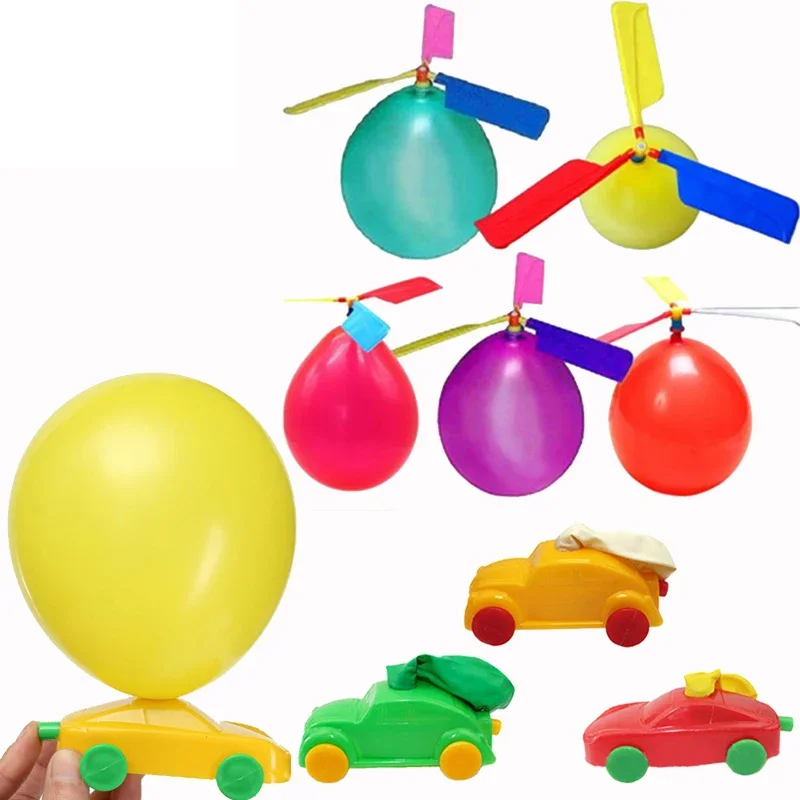 HOT SALE 5Pcs/lot Classic Children's Balloon Inflatable Toy Balloon Helicopter Balloon Car Power Inertia Toy Outdoor Toy