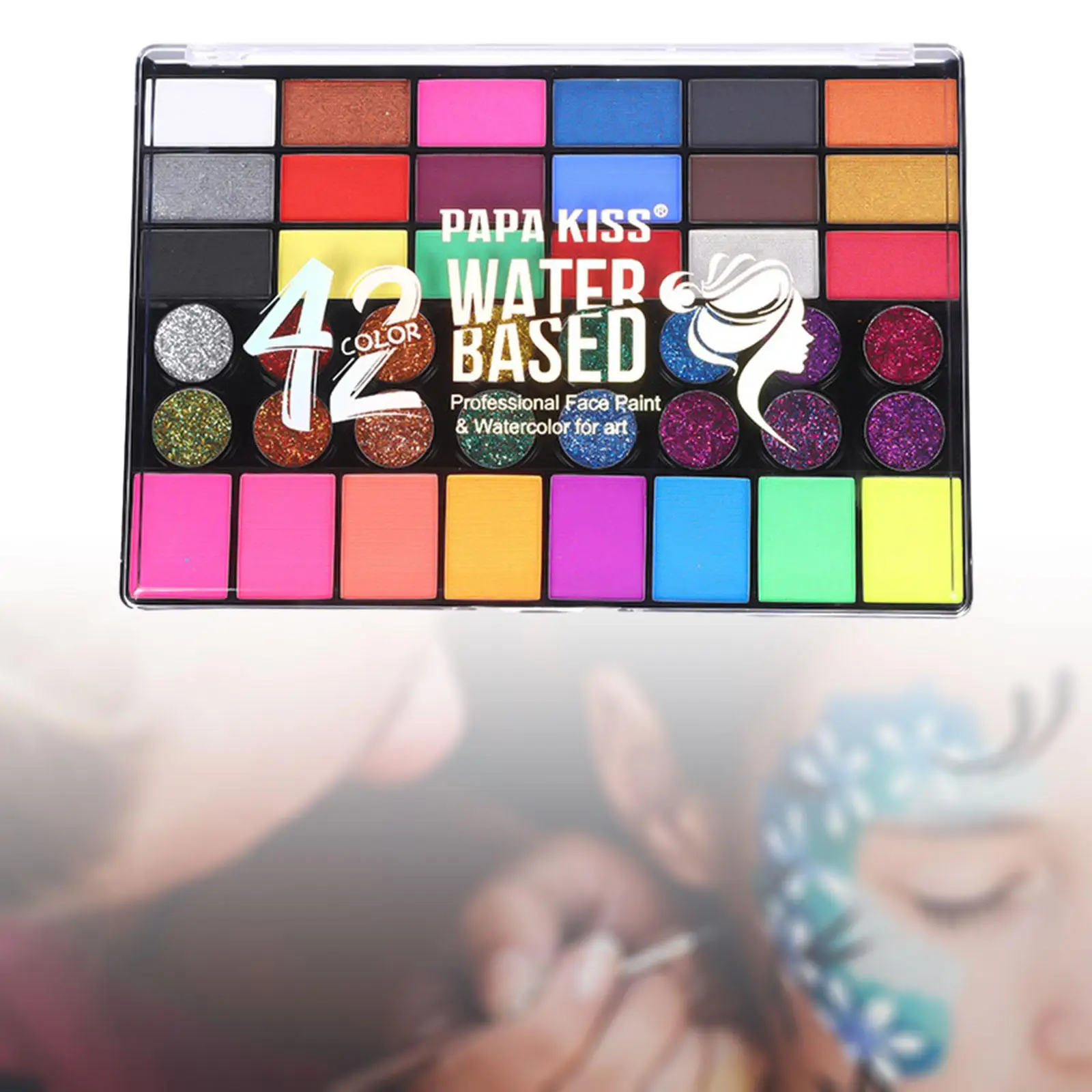 Palette de peinture pour le visage et le corps, maquillage de scène, Halloween Owpat