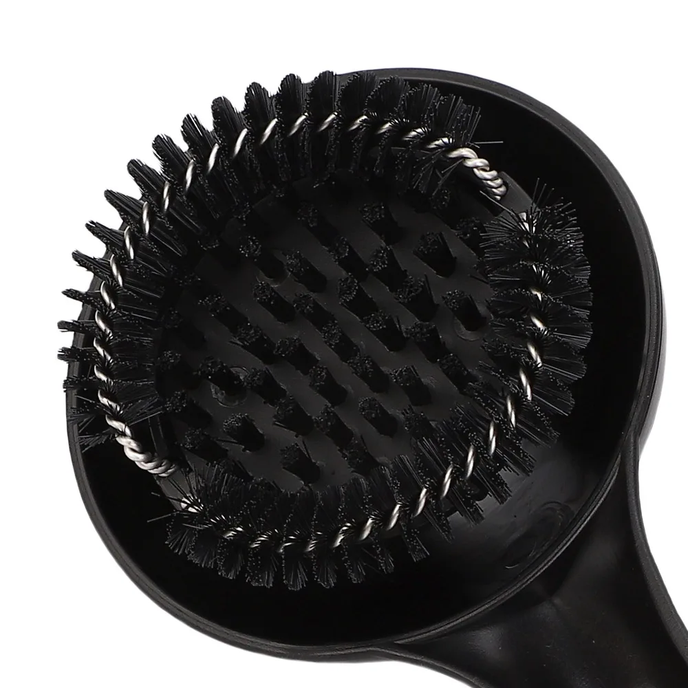 Nylon Bristle Coffee Machine Cleaning Brush Long Handle Water Deflector Grouphead Cleaning Brush Anti Splash Curved Head