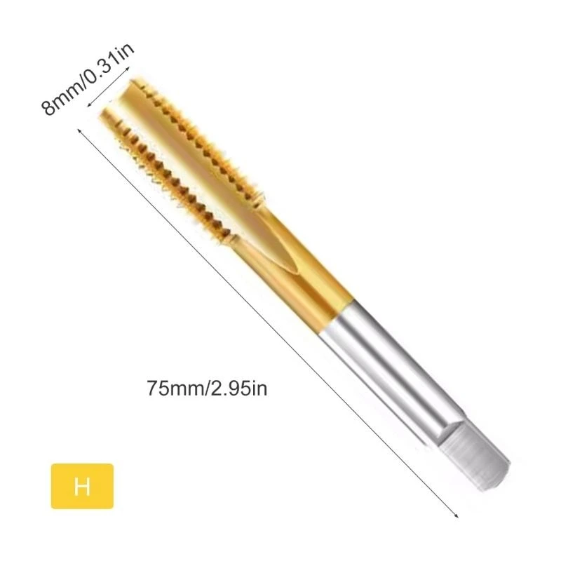 Die Point Machine taps mit gerader Schaft, um eine einfache Installation und Entfernung zu erhalten