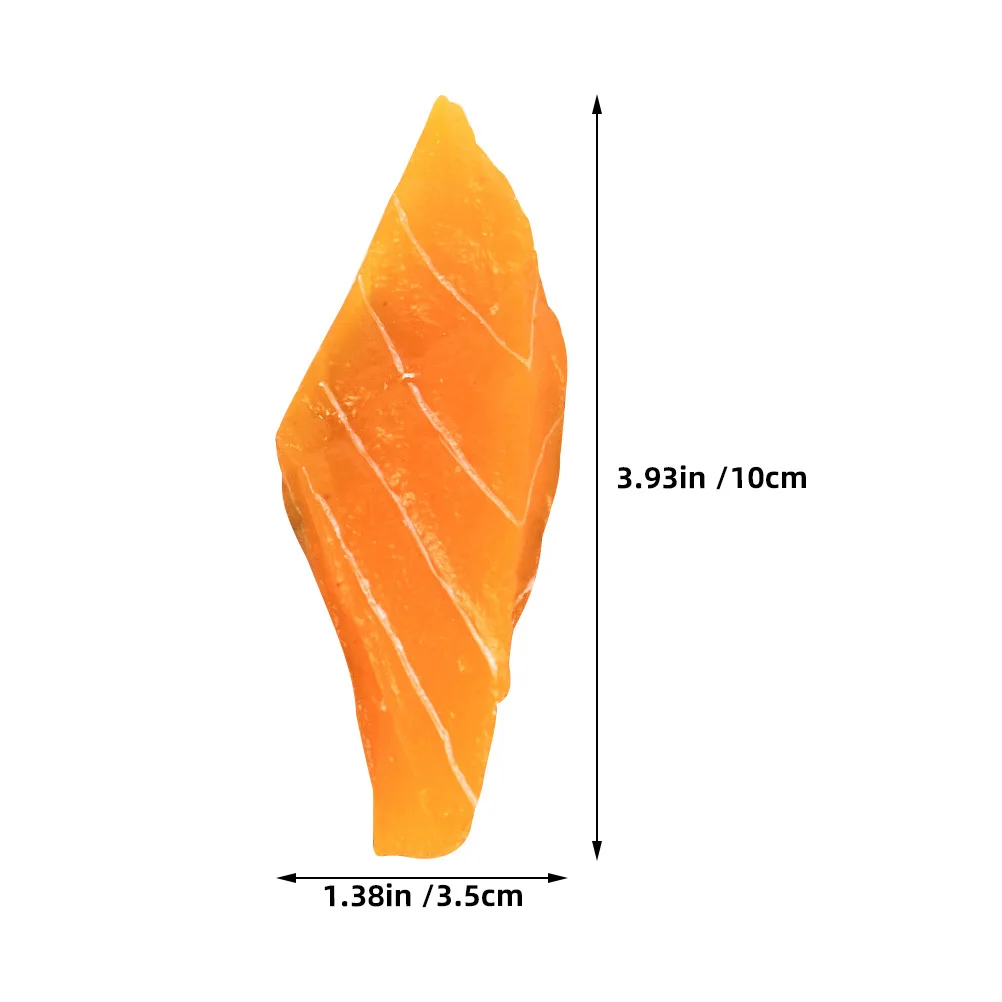 3pcs 인공 연어 조각 실물 같은 시뮬레이션 가짜 음식 주방 장식 레스토랑 소품 홈 슈퍼마켓을위한 학습 도구