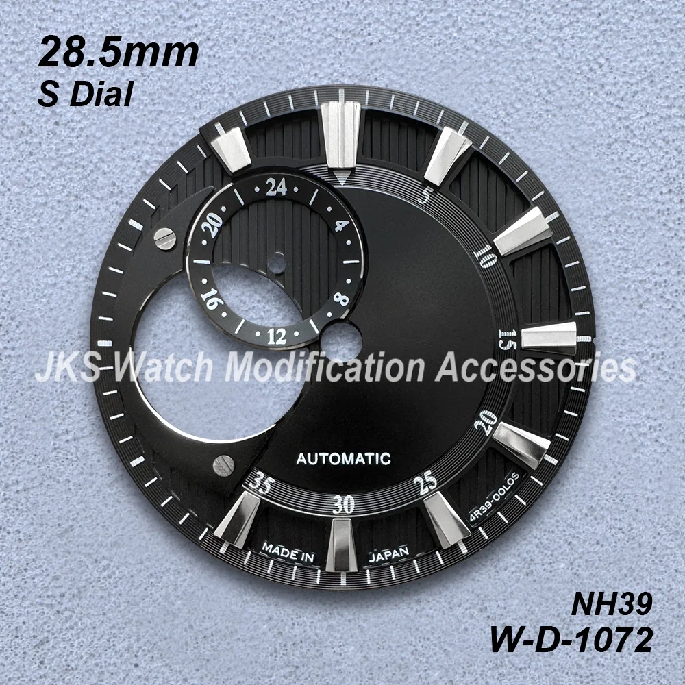 28.5mm High-Quality S Logo New Hollow Out Sunray Dial Fit NH39 Movement Watch Modification Accessories
