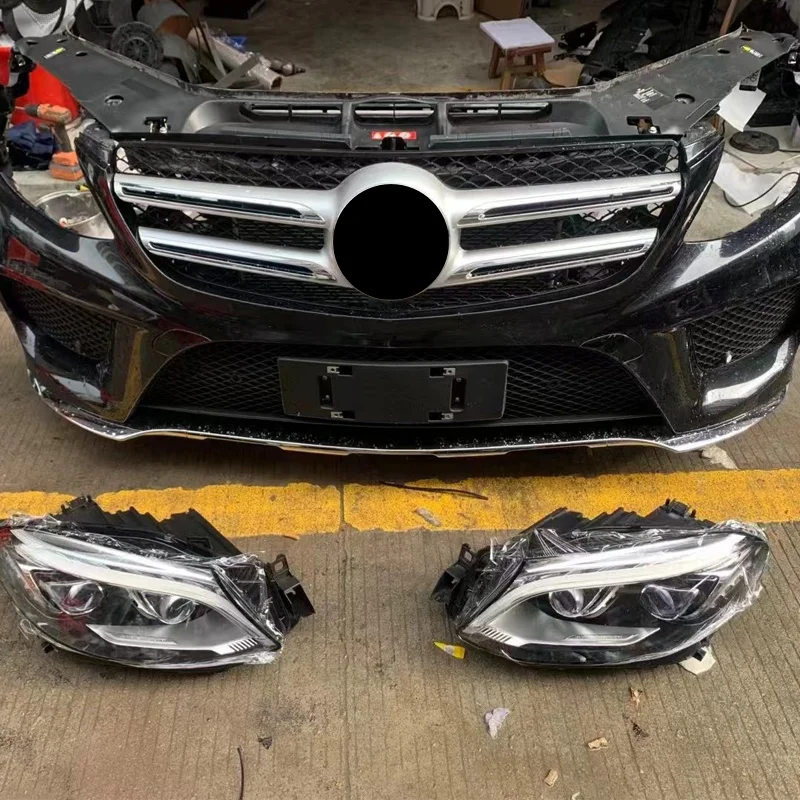 For Mercedes Benz ML GL GLE GLS W166 W292 Electronic Fan Radiator Condenser Front Face Headlights ABS Bumper-Used Condition view 4