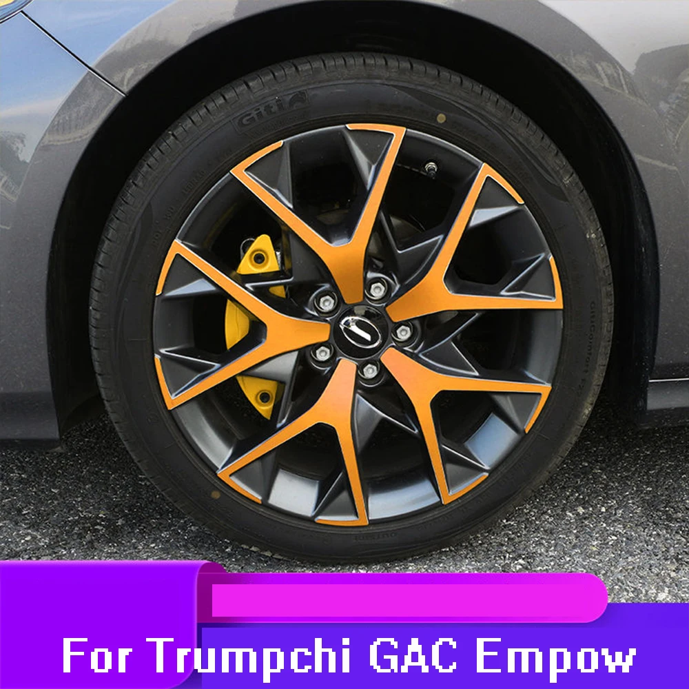 

For Trumpchi GAC Empow R 2022-2024 Car Special Wheel Hub Decoration Sticker Decal Reflective Scratches Stickers Auto Accessories