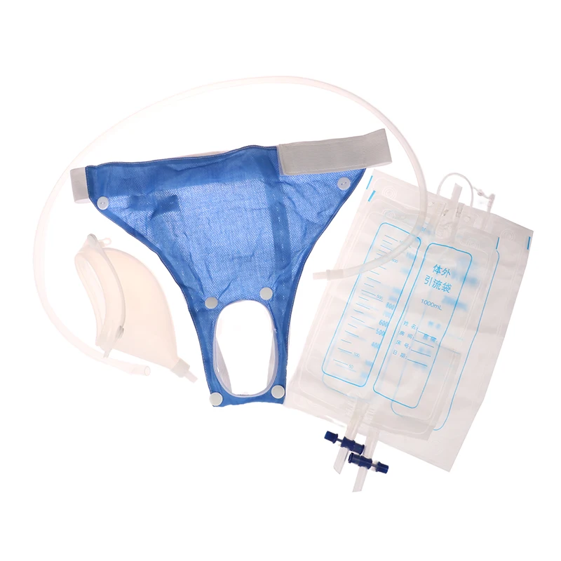 Reusable Hypo-allergenic Men Older Woman Silicone Urine collector Bags Adults Urinal with Urine Catheter Bags Male Female Toilet