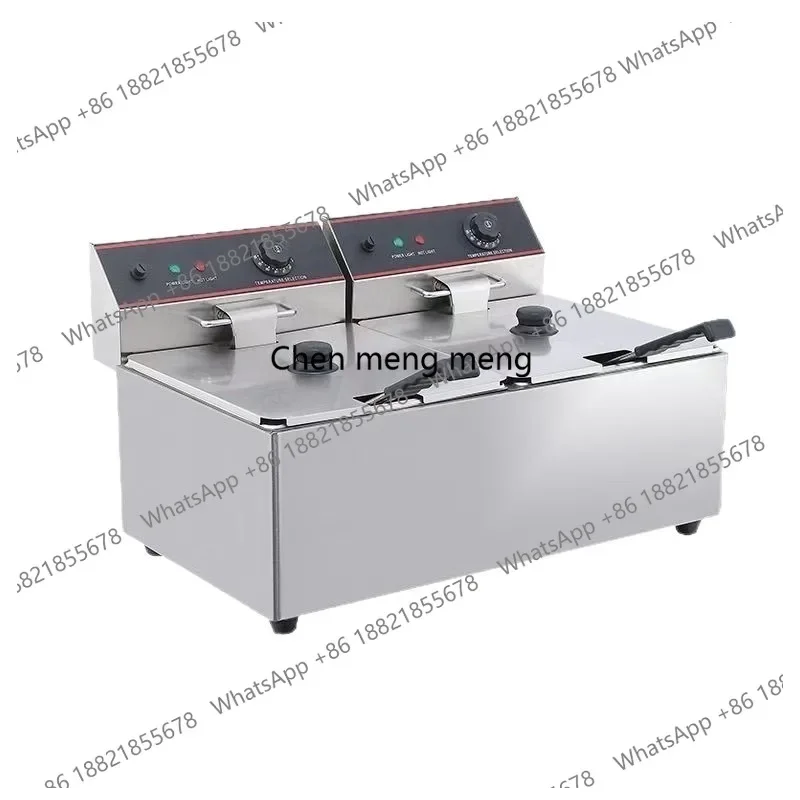 

H Commercial Fritters and Chips Electric Fryer Small Desktop Thickened Fryer Machine