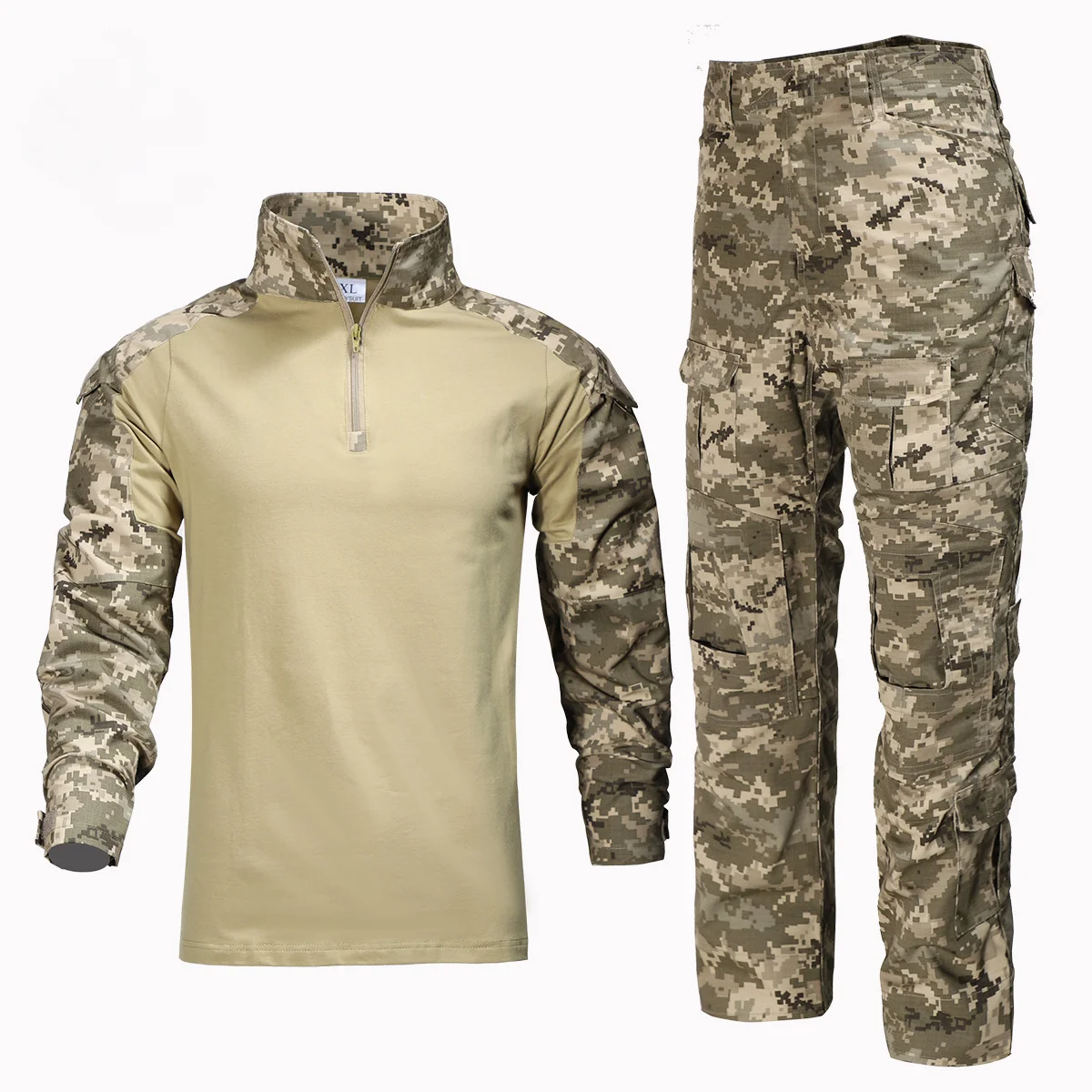 Ukrainian Camouflage Long Sleeved Frog Suit Polyester Cotton 6535 Tear Resistant and Waterproof Outdoor Training Suit