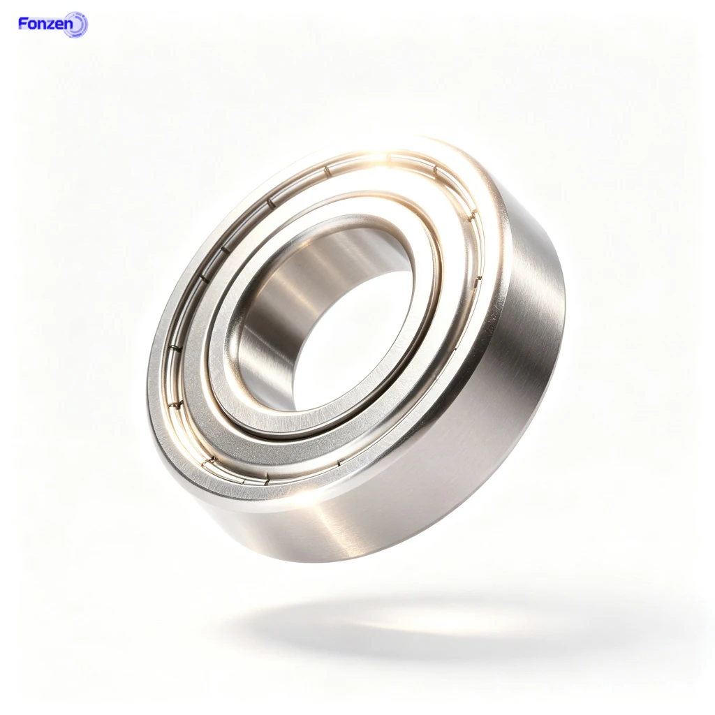 304 Stainless Steel Bearing S608Z/S6000Z-S6018Z ID8-90mm Full 304 Material Z-Shield Low Speed Light Load Corrosion-Resistant