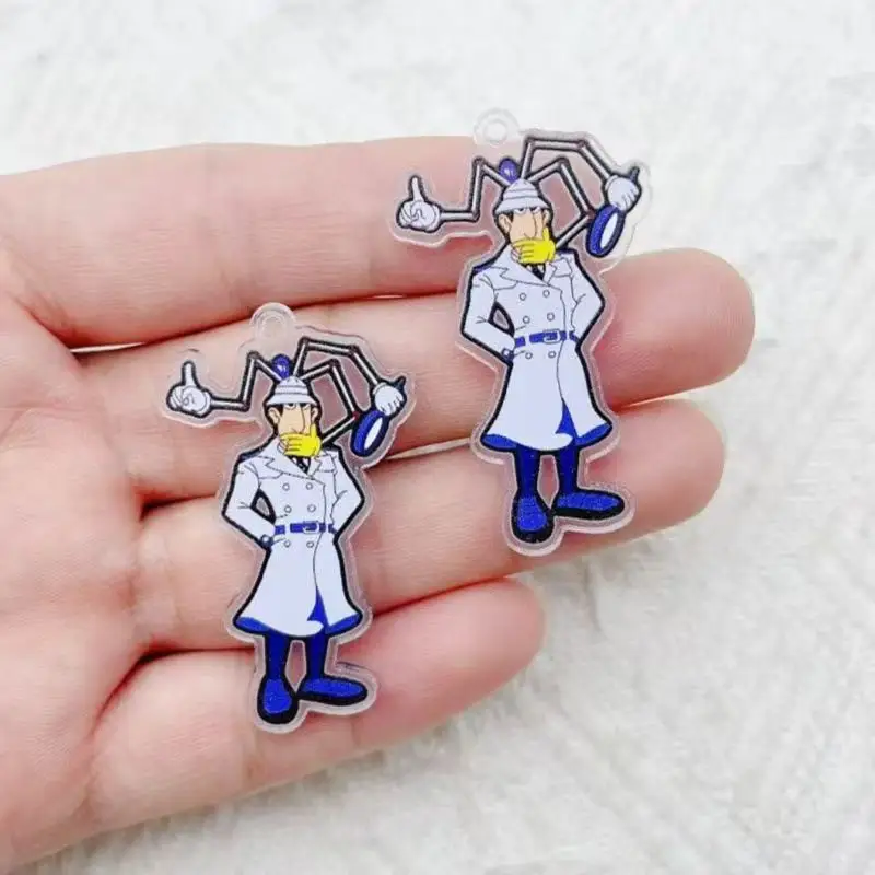 10pcs acrylic cartoon characters cute charm DIY jewelry making pendant necklace pendant handmade material accessories image 4