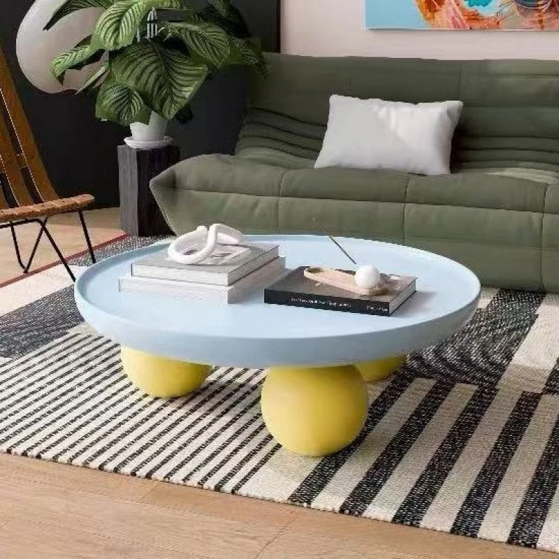 

Французский круглый кофейный столик в стиле минимализм, современный, для гостиной, креативный, для дома и отеля, в стиле «Допамин»